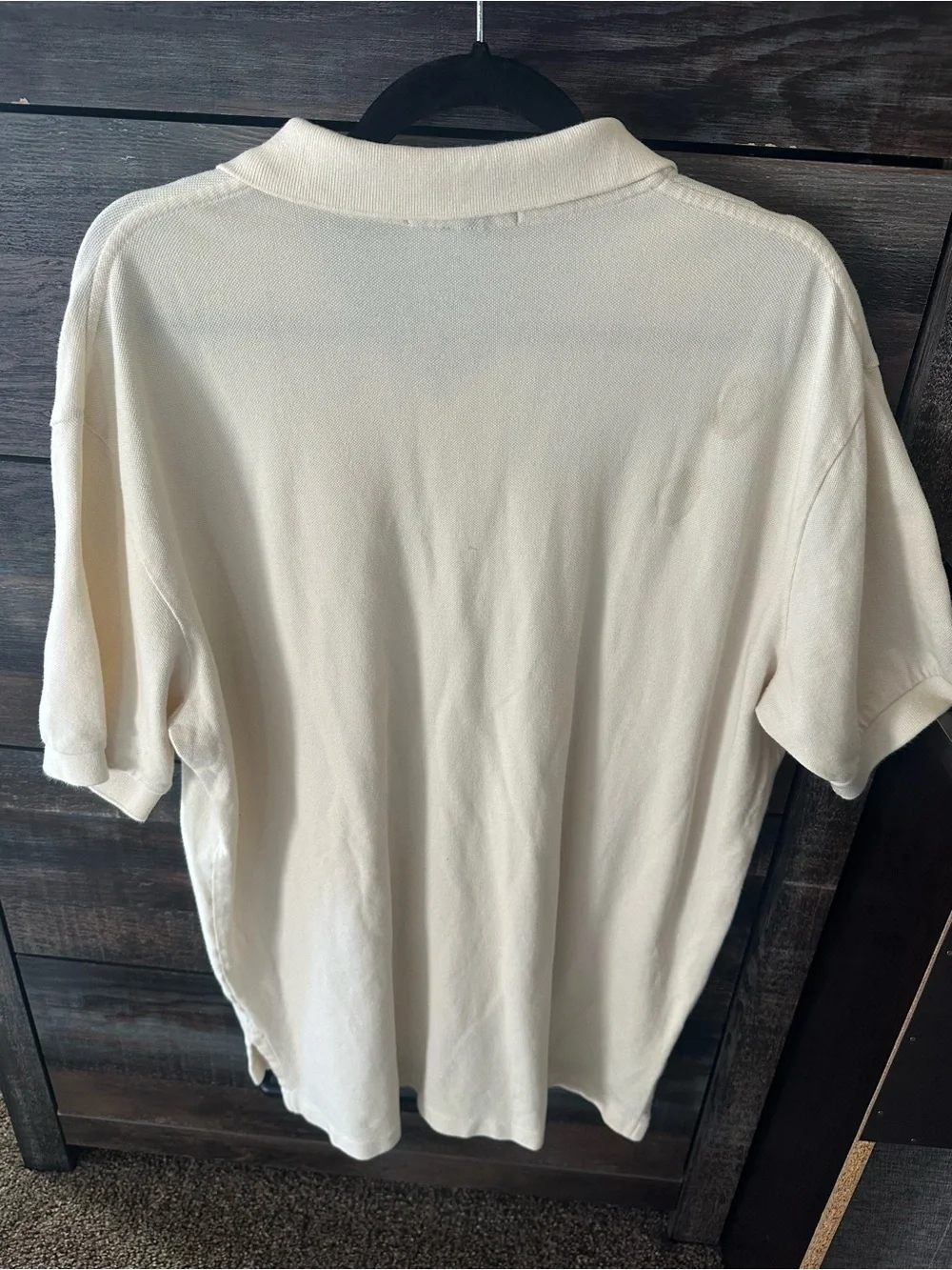 Vintage Ralph Lauren Men’s Cream Polo